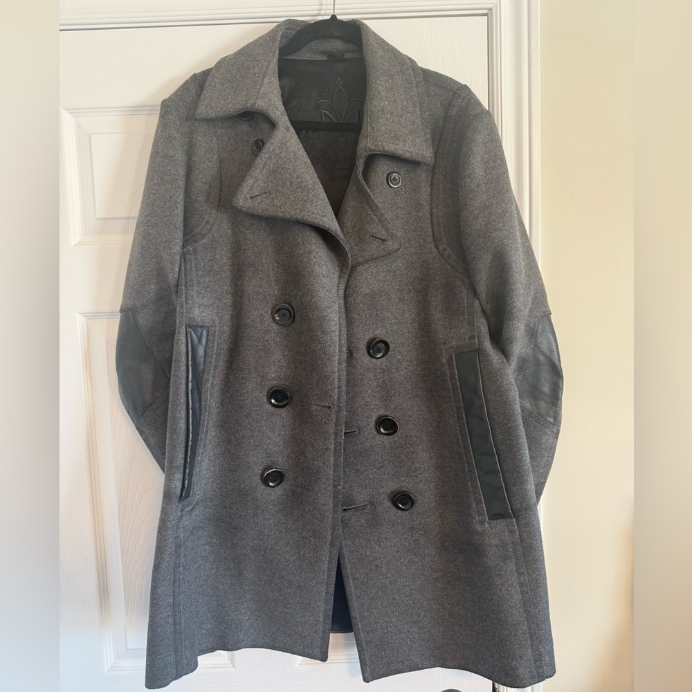 Men's Mackage Gray Double-Breasted Wool Coat